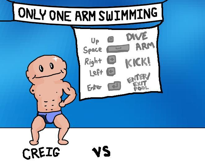 ONLY ONE ARM SWIMMING (itch) ONLY ONE ARM SWIMMING (itch)