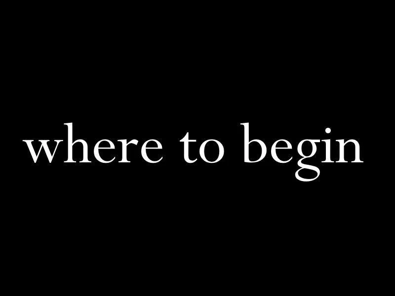 Where to Begin (itch) Where to Begin (itch)