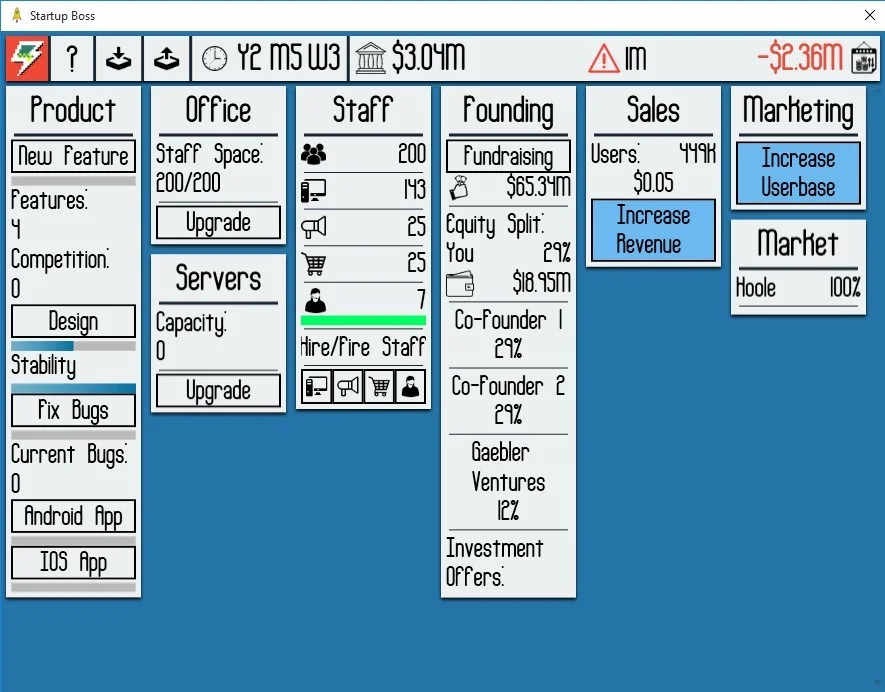 Рецензии Startup Boss (itch)