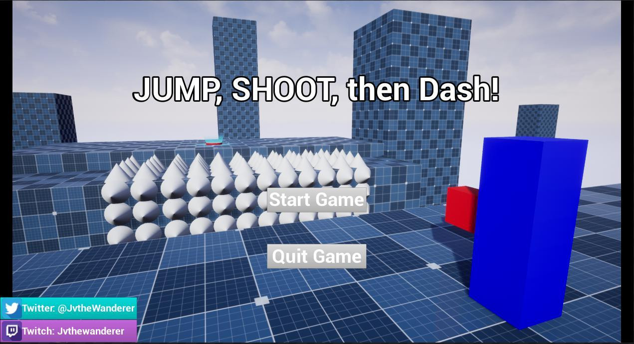 JUMP, SHOOT, Then DASH! (itch)