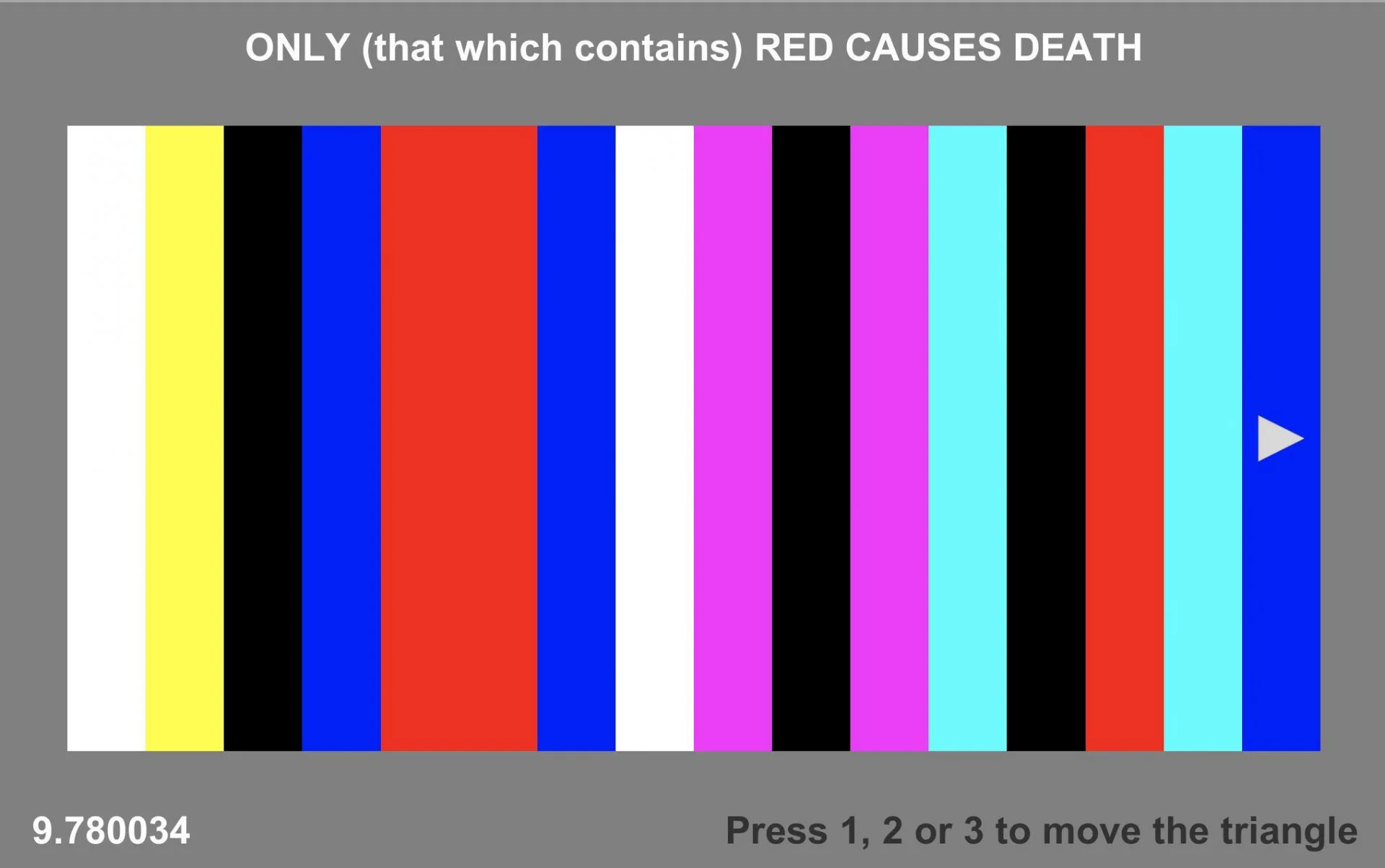 Only red causes death (itch) Only red causes death (itch)