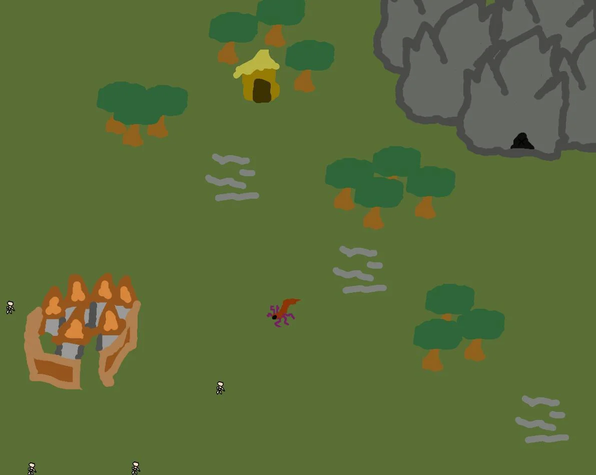 Monster Living in A Cave Terrorizes Nearby Village! -compo (itch)