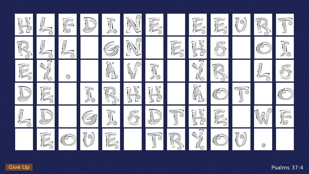Vertical Word Puzzle (itch)