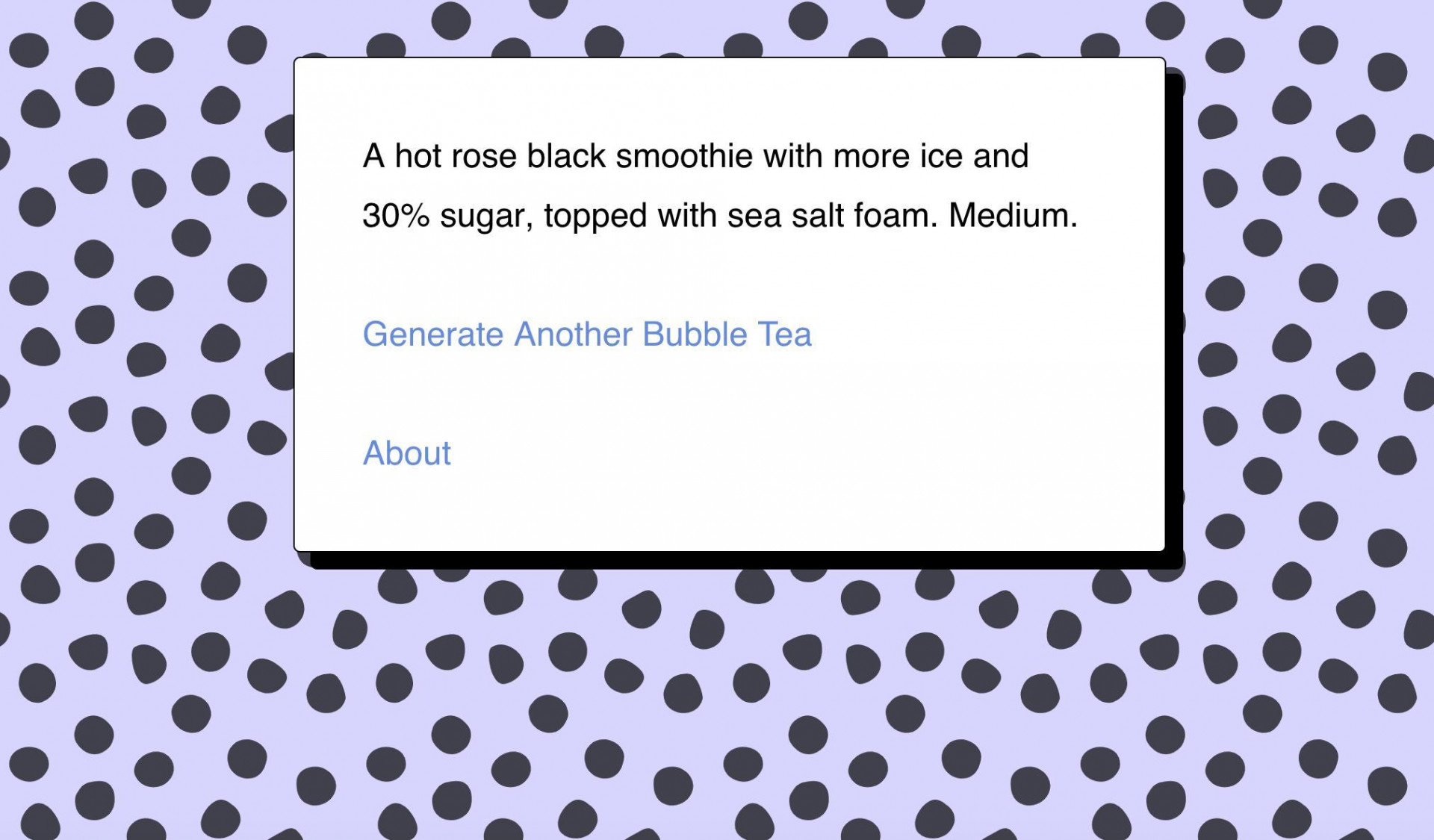 Bubble Tea Generator (itch) Bubble Tea Generator (itch)