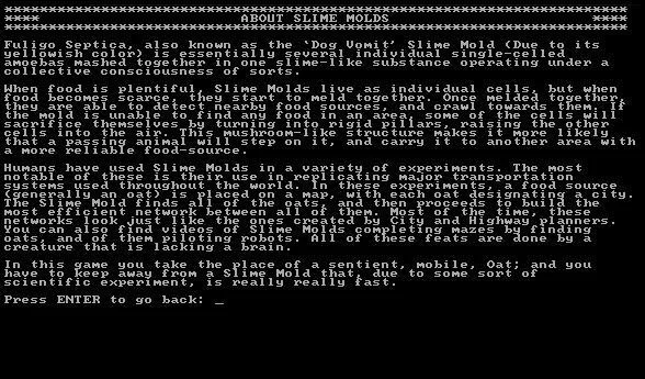 Oatboy vs. Slime Mold (itch) Oatboy vs. Slime Mold (itch)