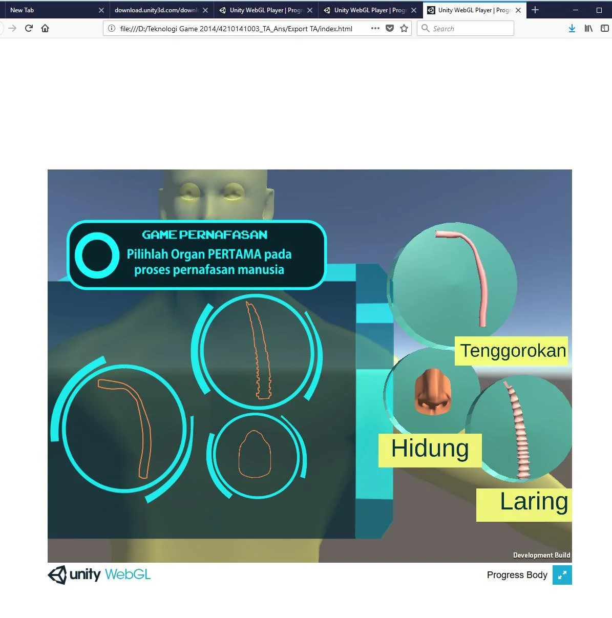 game puzzle virtual biologi (itch)