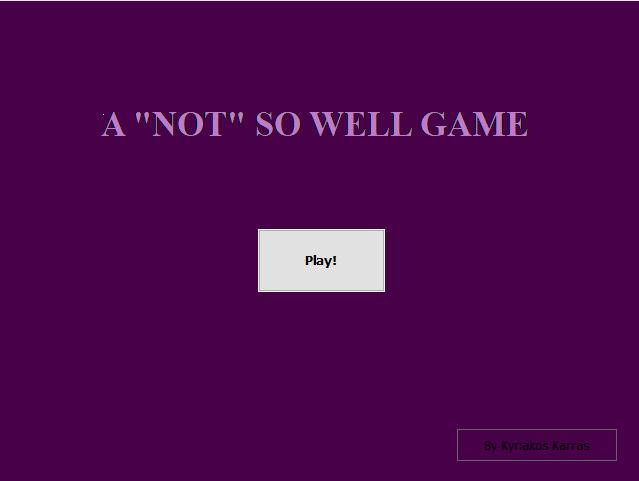 A not so well game. WIP (itch) A not so well game. WIP (itch)