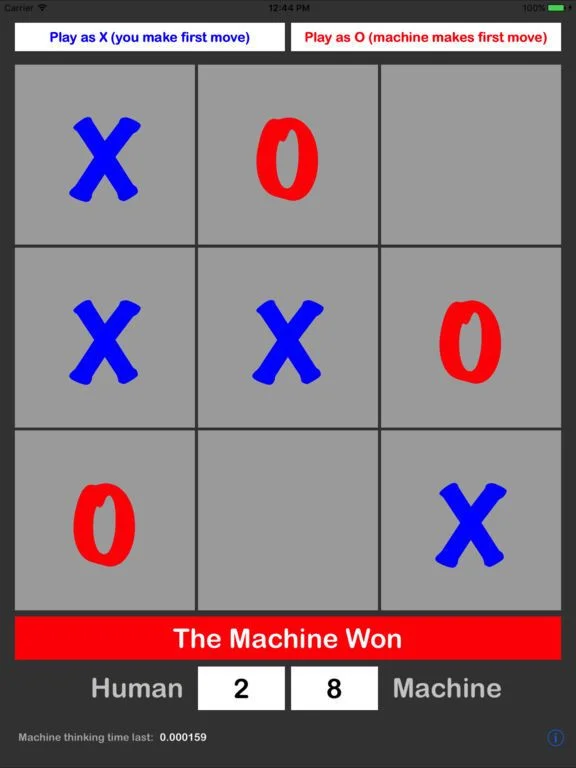 AI x0 (Tic-tac-toe) UNBEATABLE AI x0 (Tic-tac-toe) UNBEATABLE