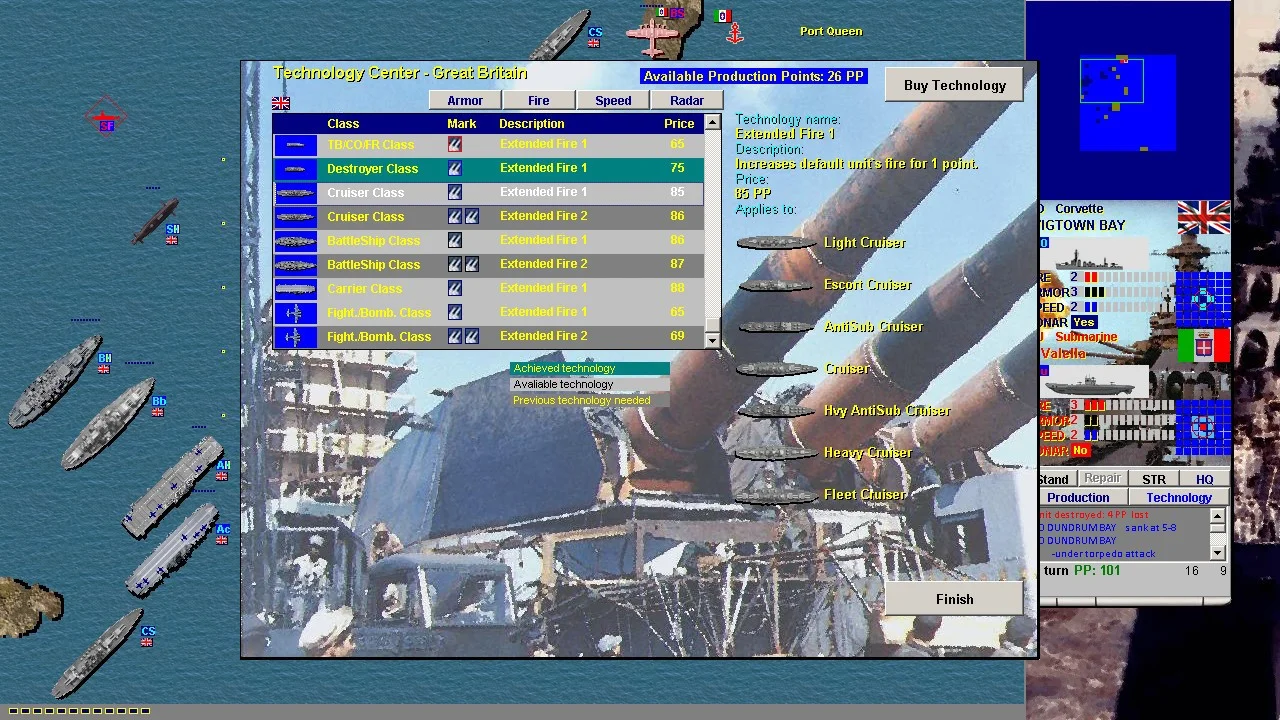 Battleships and Carriers - WW2 Battleship Game