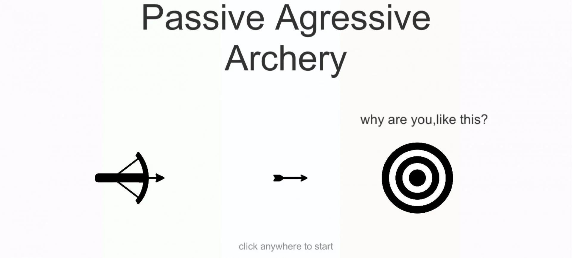 Passive Agressive Archery (itch)