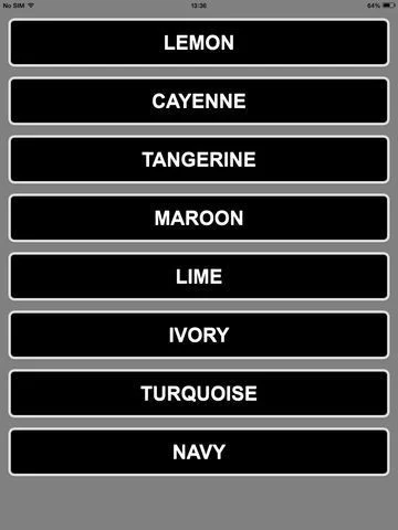 hue Names hue Names