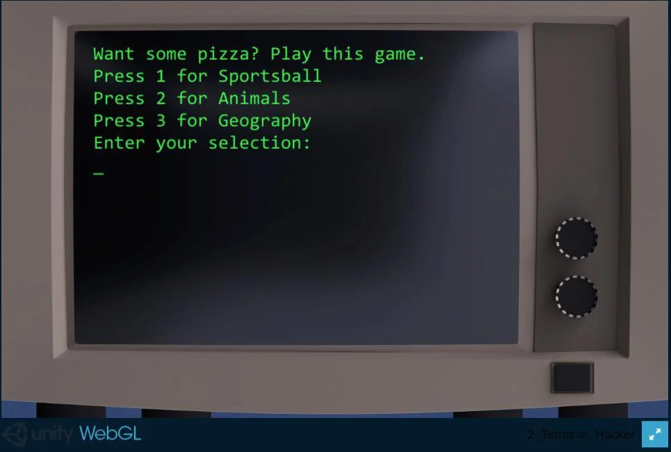 Terminal Hacker Exercise (itch)