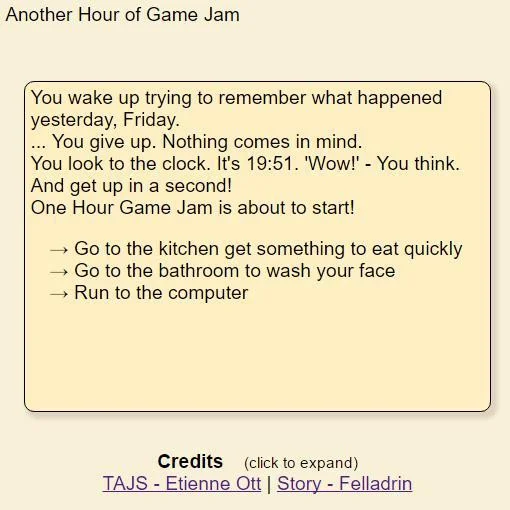Another Hour of Game Jam (itch)