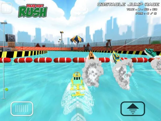 Police Boat Rush: 3D Police Boat Racing For kids