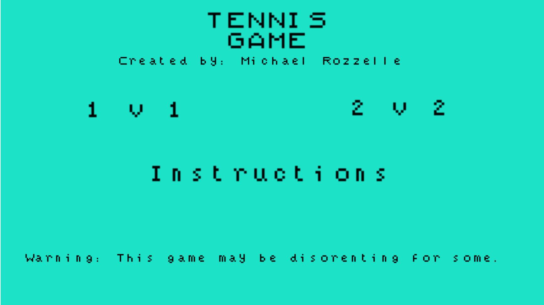 Рецензии Tennis Game (itch)