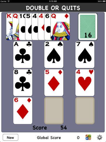 Double Or Quits Solitaire Double Or Quits Solitaire