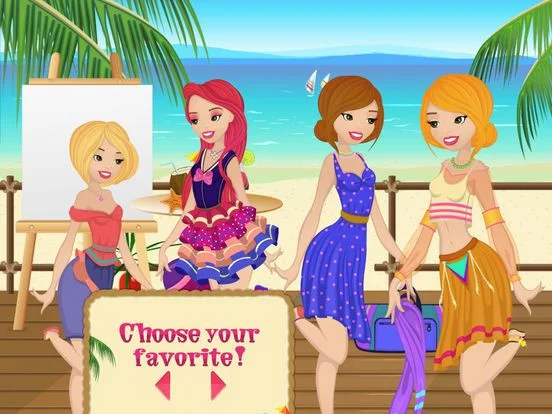 Girl’s Summer Memory-Beauty Salon In The Beach