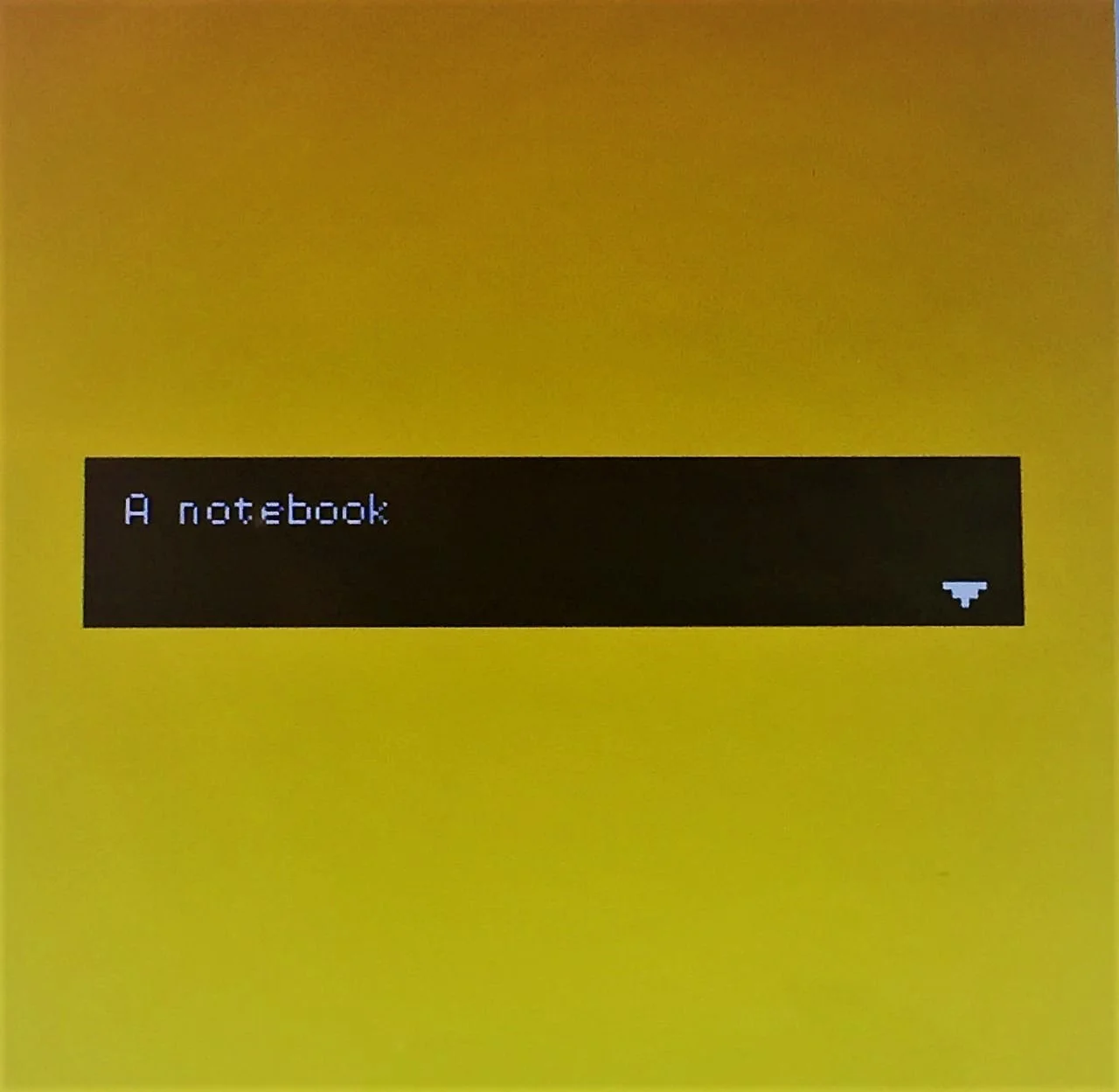 A notebook (itch)