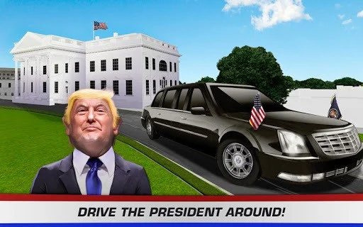 3D Car Driving Simulator - President Donald Trump 3D Car Driving Simulator - President Donald Trump