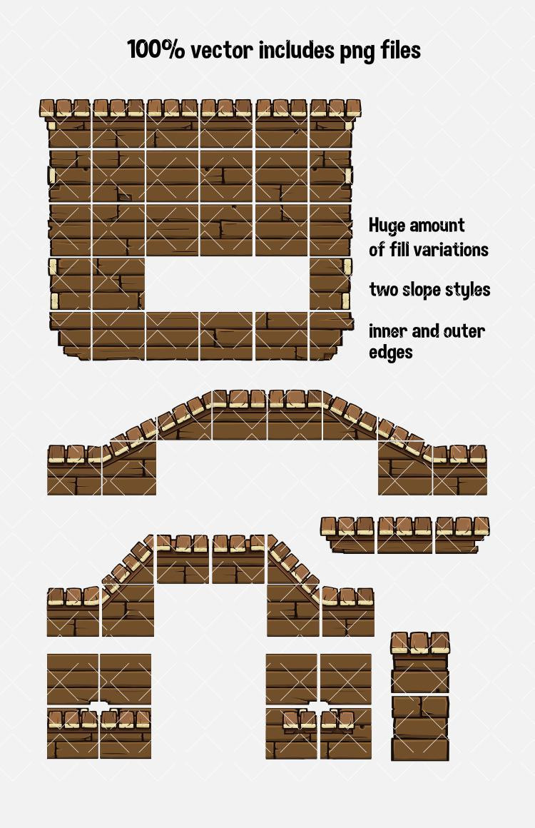Wood tile set (itch) Wood tile set (itch)