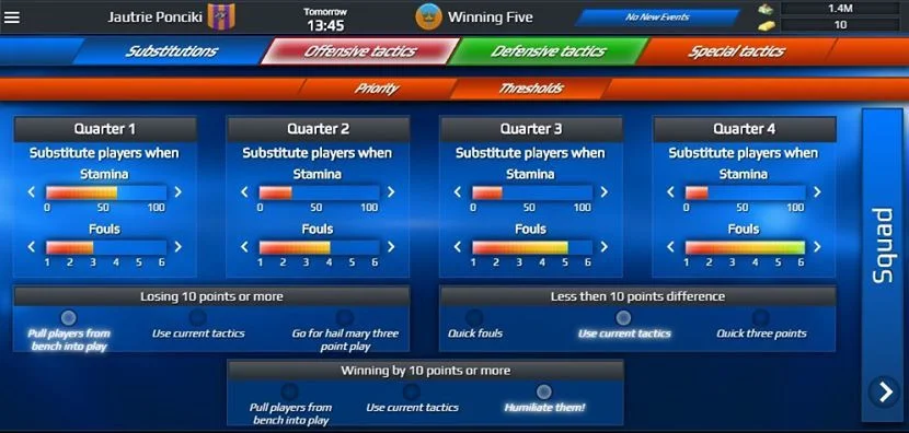 Winning Five Basketball Manager Beta (itch)