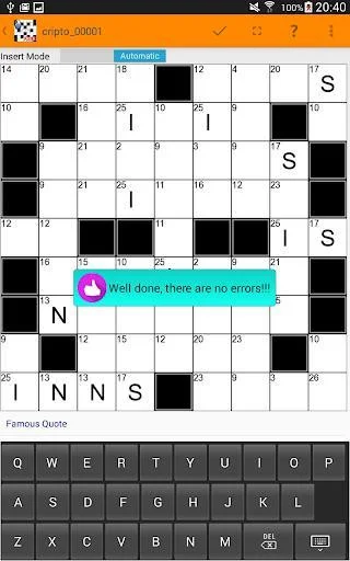 Code-words crosswords puzzles