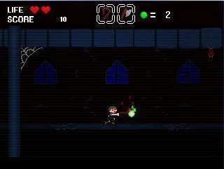 School Nerd in Haunted House (itch)