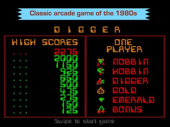 Digger - Classic retro arcade game Digger - Classic retro arcade game
