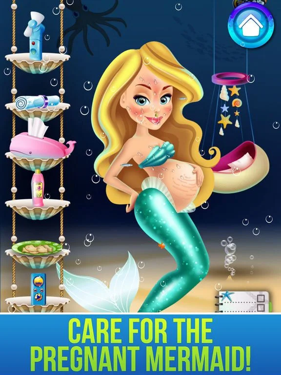 Mermaid's New Baby - Family Spa Story & Kids Games Mermaid's New Baby - Family Spa Story & Kids Games
