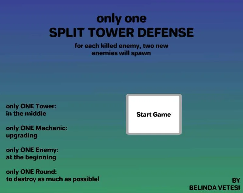 only one SPLIT TD (itch) only one SPLIT TD (itch)