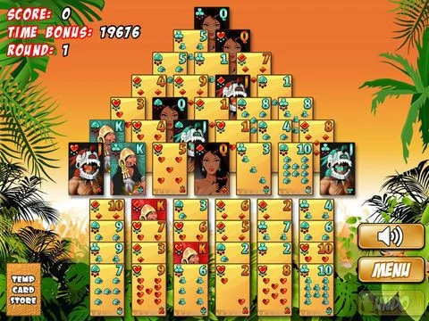 Pyramid Solitaire - Aztec Pyramid Solitaire - Aztec
