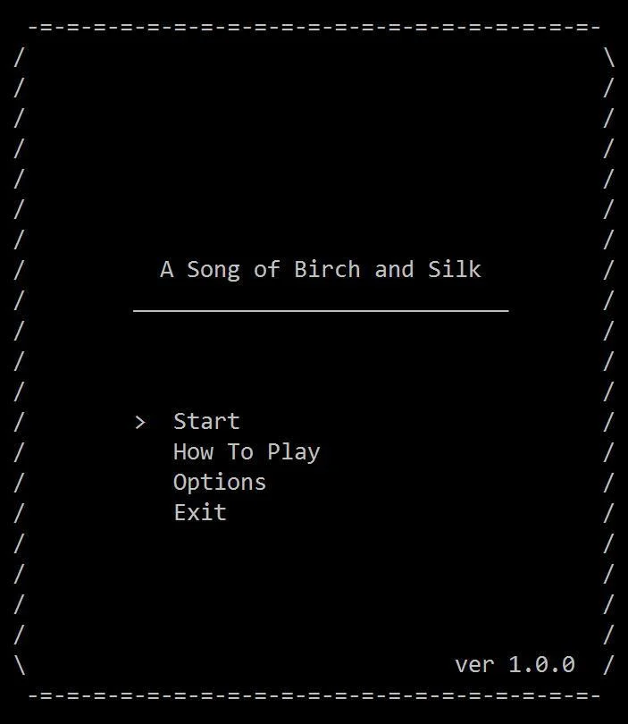 A Song of Birch and Silk (itch)