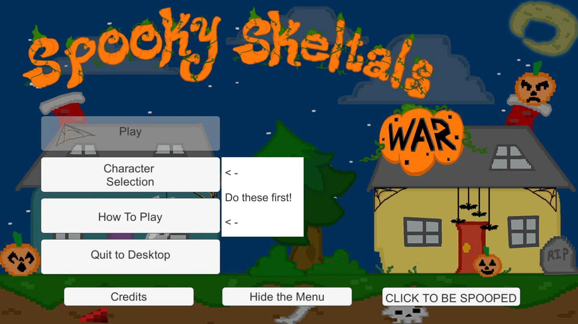 Spoopy Skeleton War - Halloween Game Jam (itch)