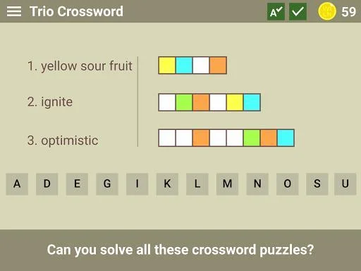 Trio Crossword - Word Puzzle