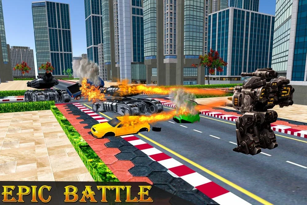 Рецензии Police Robot Transform Rampage (itch)