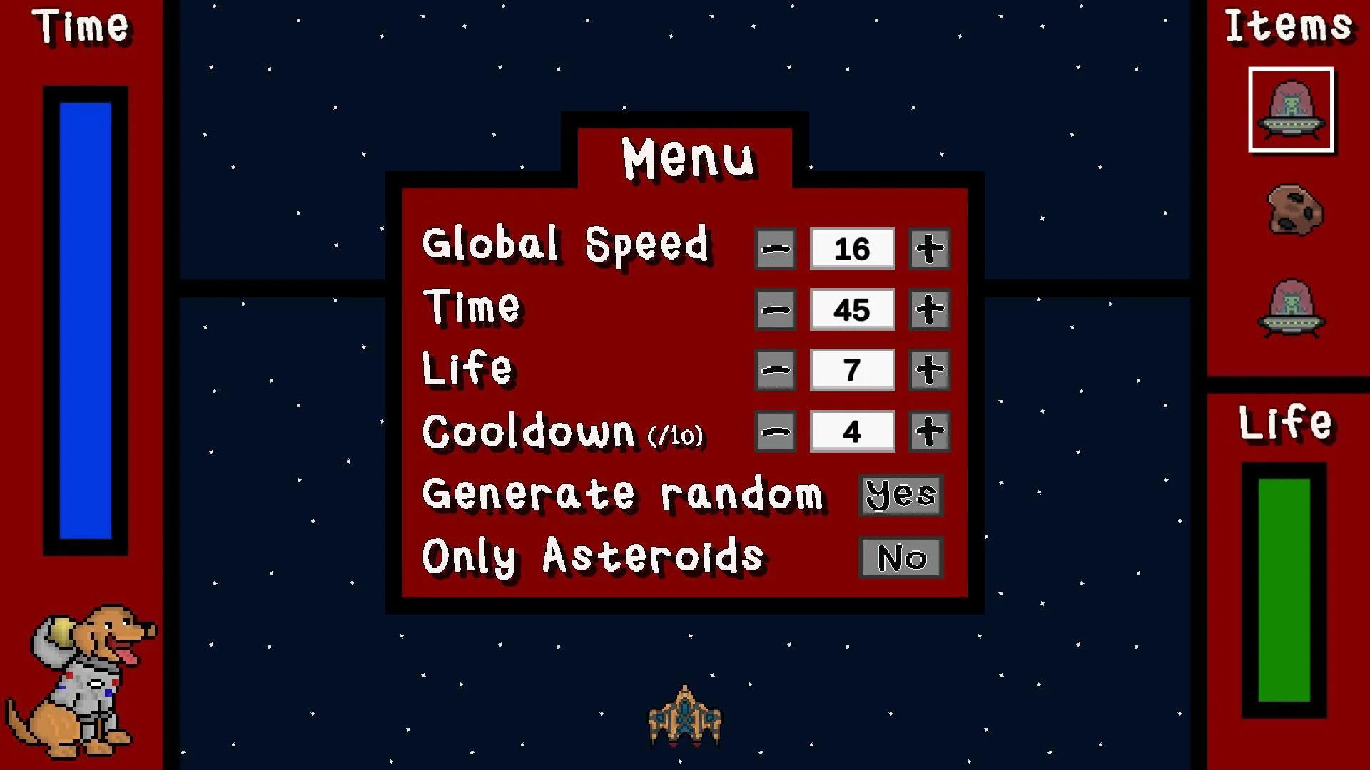 Рецензии Astrodog VS Aliens (itch)