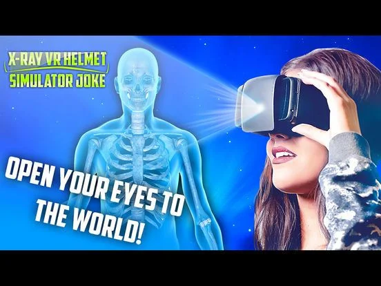 X-Ray VR Helmet Simulator Joke X-Ray VR Helmet Simulator Joke