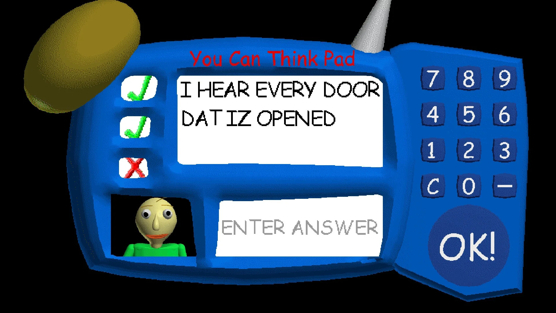 Baldi has gone WEIRD (itch)