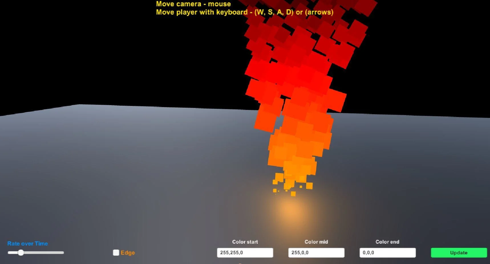Simple fire particles (itch)