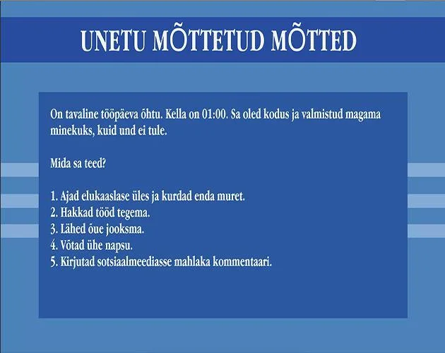 Unetu mõttetud mõtted (itch)