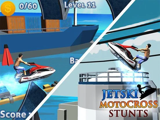 Jet Ski MotoCross Stunts -Top 3D Stunt Racing Game
