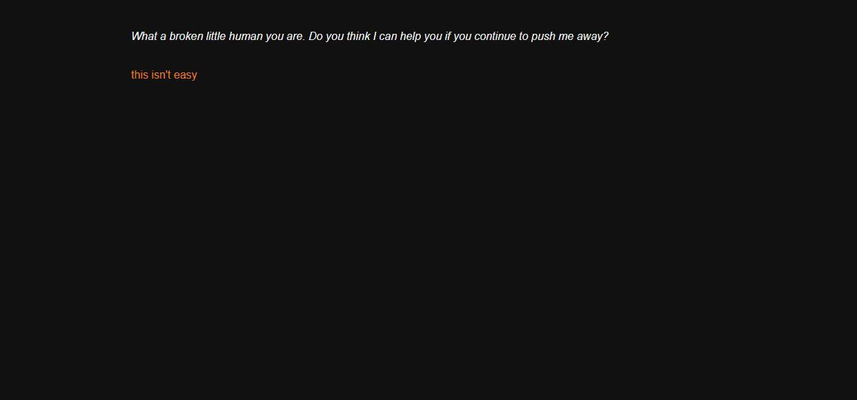 a conversation with a god (itch)