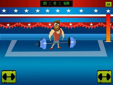 Hipster Weight Lifting: Tiny Meat Head Battle Competition Games Hipster Weight Lifting: Tiny Meat Head Battle Competition Games