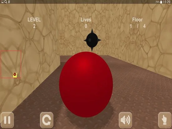 Red ball & maze. Inside View Red ball & maze. Inside View