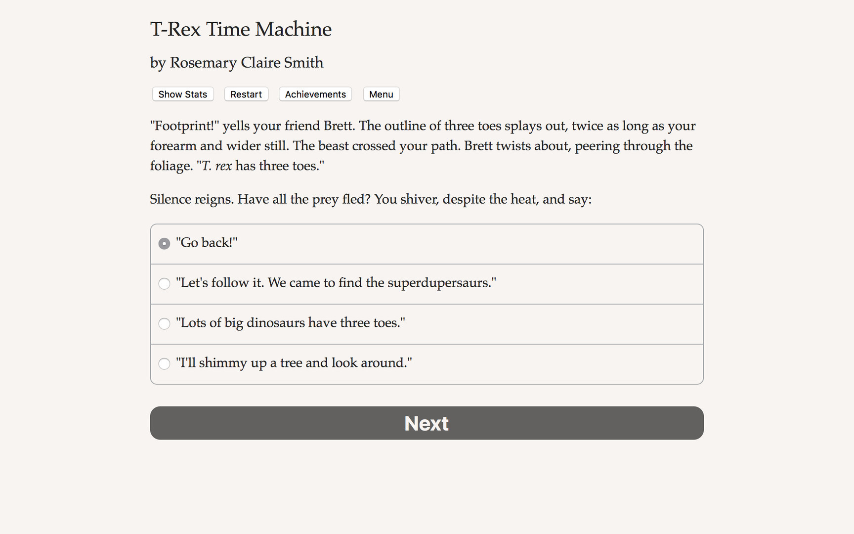 T-Rex Time Machine T-Rex Time Machine
