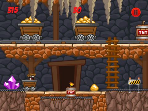 Mine Shaft Madness Game - The Gold Rush California Miner Games