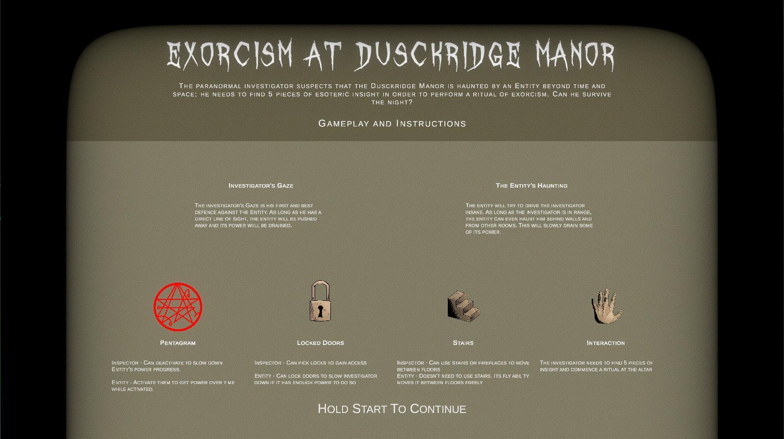 Exorcism At DusckRidge Manor (itch)