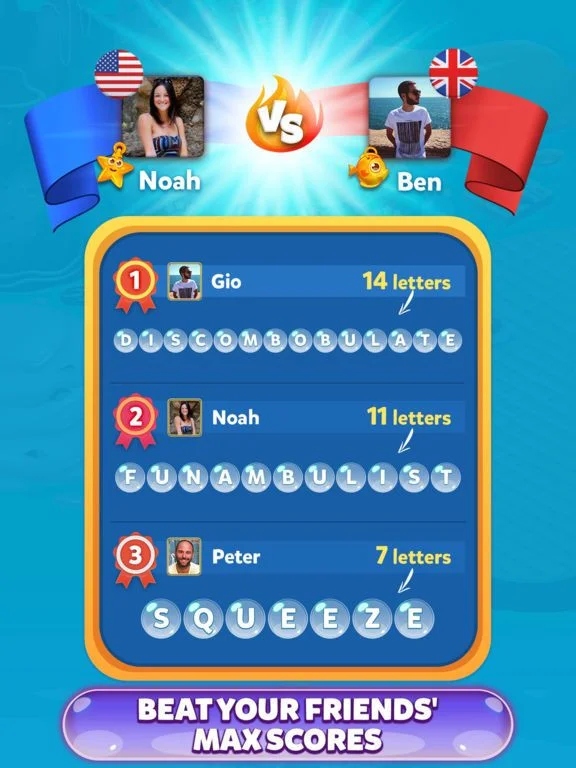 Bubble Words - Letter Splash Bubble Words - Letter Splash