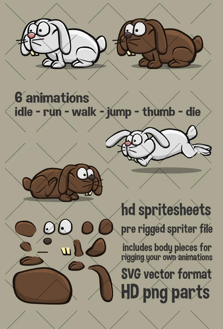 Animated rabbit (itch) Animated rabbit (itch)