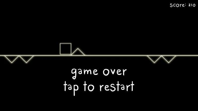 Infinite 2d line runner - avoid triangle obstacles - android hyper casual game (itch) Infinite 2d line runner - avoid triangle obstacles - android hyper casual game (itch)